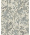 MD7141 - Cream & Silver Shimmering Foliage Wallpaper- Modern Metals 2