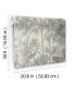 MD7141 - Cream & Silver Shimmering Foliage Wallpaper- Modern Metals 2