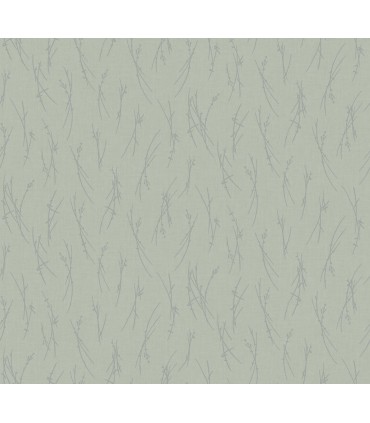 MD7194 - Green and Silver Sprigs Wallpaper- Modern Metals 2