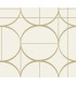 MD7202 - Cream and Gold Sun Circles Wallpaper- Modern Metals 2