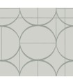 MD7205 - Fog and Silver Sun Circles Wallpaper- Modern Metals 2