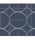 MD7204 - Blue and Silver Sun Circles Wallpaper- Modern Metals 2