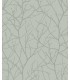 MD7124 - Green and Silver Trees Silhouette Wallpaper- Modern Metals 2