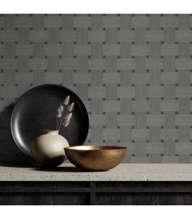 TS86808 - Basketweave 54 Inch Width Wallpaper by Seabrook