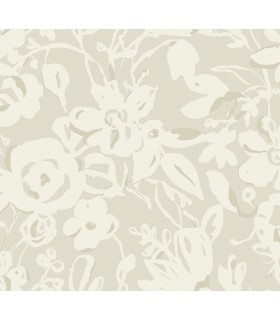 BL1735 - Brushstroke Floral Wallpaper-Blooms 2 by York