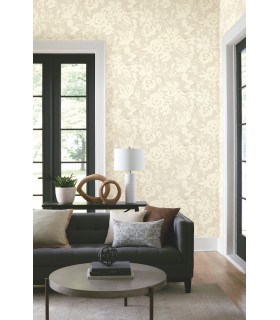 BL1735 - Brushstroke Floral Wallpaper-Blooms 2 by York