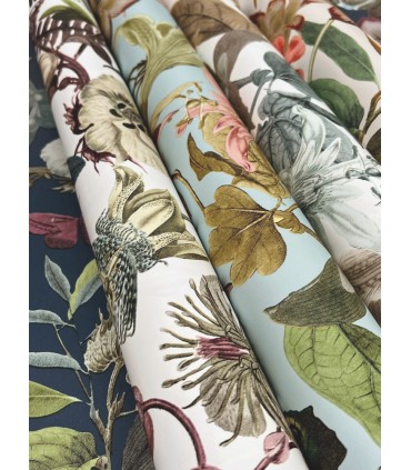 BL1722 - Butterfly House Wallpaper-Blooms 2 by York