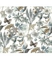 BL1722 - Butterfly House Wallpaper-Blooms 2 by York