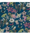 BL1723 - Butterfly House Wallpaper-Blooms 2 by York