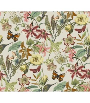 BL1724 - Butterfly House Wallpaper-Blooms 2 by York