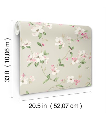 BL1763 - Dogwood Wallpaper-Blooms 2 by York