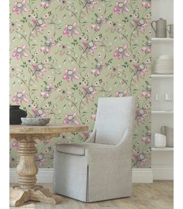 BL1791 - Dream Blossom Wallpaper-Blooms 2 by York