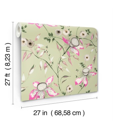 BL1791 - Dream Blossom Wallpaper-Blooms 2 by York