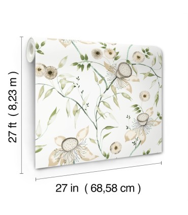 BL1793 - Dream Blossom Wallpaper-Blooms 2 by York