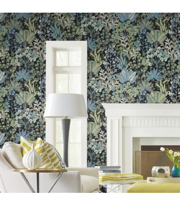 BL1811 - Forest Floor Wallpaper-Blooms 2 by York