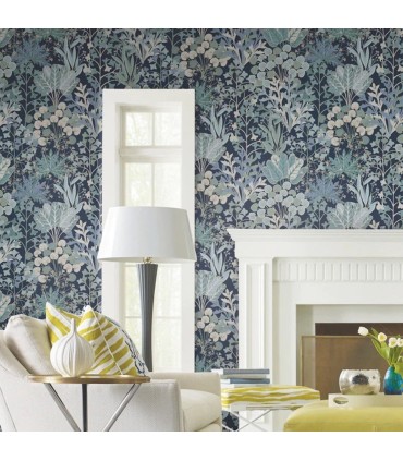 BL1812 - Forest Floor Wallpaper-Blooms 2 by York