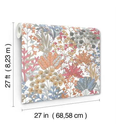 BL1813 - Forest Floor Wallpaper-Blooms 2 by York