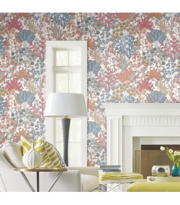 BL1813 - Forest Floor Wallpaper-Blooms 2 by York