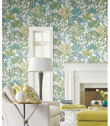 BL1814 - Forest Floor Wallpaper-Blooms 2 by York