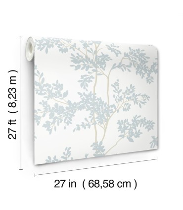 BL1802 - Lunaria Silhouette Wallpaper-Blooms 2 by York