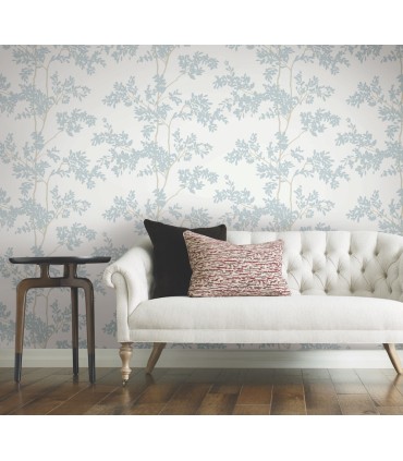 BL1802 - Lunaria Silhouette Wallpaper-Blooms 2 by York