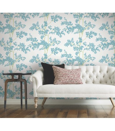 BL1803 - Lunaria Silhouette Wallpaper-Blooms 2 by York