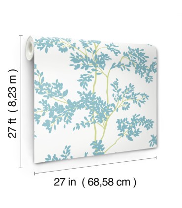 BL1803 - Lunaria Silhouette Wallpaper-Blooms 2 by York