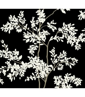 BL1804 - Lunaria Silhouette Wallpaper-Blooms 2 by York