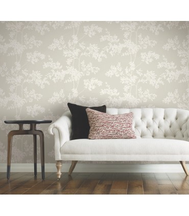 BL1805 - Lunaria Silhouette Wallpaper-Blooms 2 by York