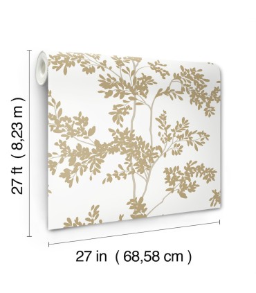 BL1806 - Lunaria Silhouette Wallpaper-Blooms 2 by York