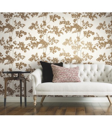 BL1806 - Lunaria Silhouette Wallpaper-Blooms 2 by York