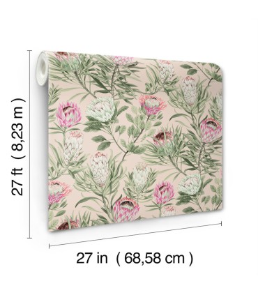 BL1751 - Protea Wallpaper-Blooms 2 by York