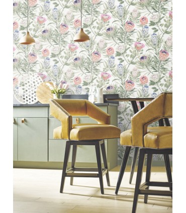 BL1752 - Protea Wallpaper-Blooms 2 by York