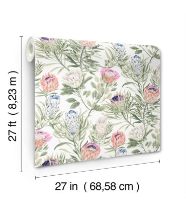 BL1752 - Protea Wallpaper-Blooms 2 by York