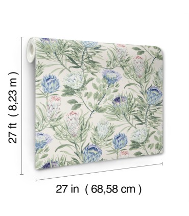 BL1753 - Protea Wallpaper-Blooms 2 by York