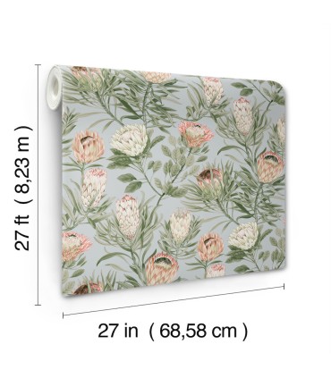 BL1755 - Protea Wallpaper-Blooms 2 by York