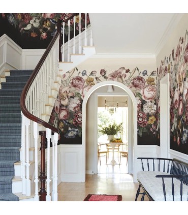 BL1821M - Rachel Rose Wallpaper Mural-Blooms 2 by York