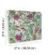 BL1701 - Rainforest Wallpaper-Blooms 2 by York