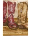 GQ143B - Cowboy Boots Wallpaper Border