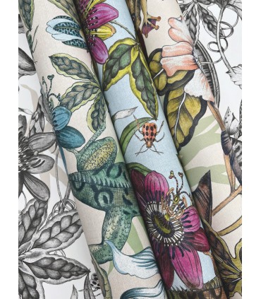 BL1704 - Rainforest Wallpaper-Blooms 2 by York