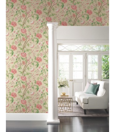 BL1781 - Teahouse Floral Wallpaper-Blooms 2 by York