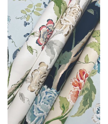BL1782 - Teahouse Floral Wallpaper-Blooms 2 by York