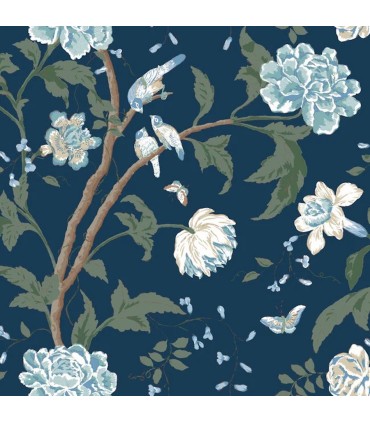 BL1782 - Teahouse Floral Wallpaper-Blooms 2 by York