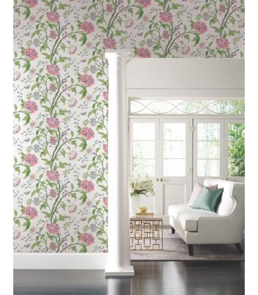 BL1785 - Teahouse Floral Wallpaper-Blooms 2 by York