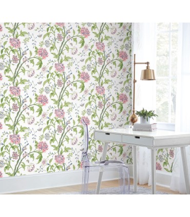 BL1785 - Teahouse Floral Wallpaper-Blooms 2 by York
