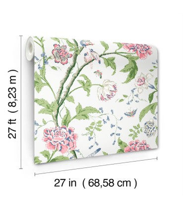 BL1785 - Teahouse Floral Wallpaper-Blooms 2 by York