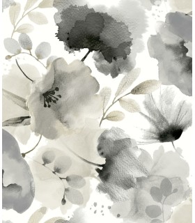 BL1771 - Watercolor Bouquet Wallpaper-Blooms 2 by York