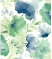 BL1774 - Watercolor Bouquet Wallpaper-Blooms 2 by York