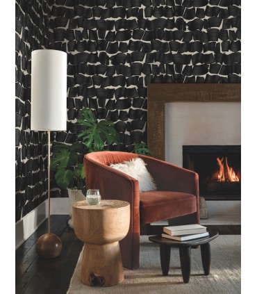 OI0651 - Brushed Ink Wallpaper-New Origins by York