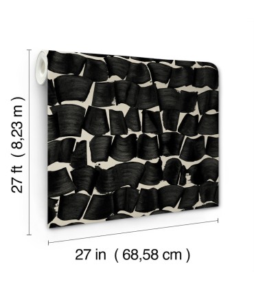 OI0651 - Brushed Ink Wallpaper-New Origins by York